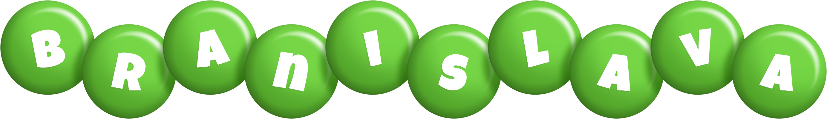 Branislava candy-green logo