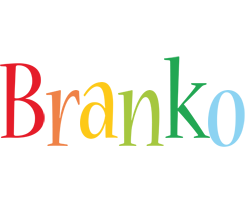 Branko birthday logo