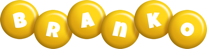 Branko candy-yellow logo