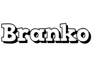 Branko snowing logo