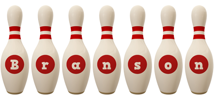 Branson bowling-pin logo