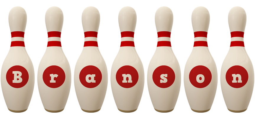 Branson bowling-pin logo