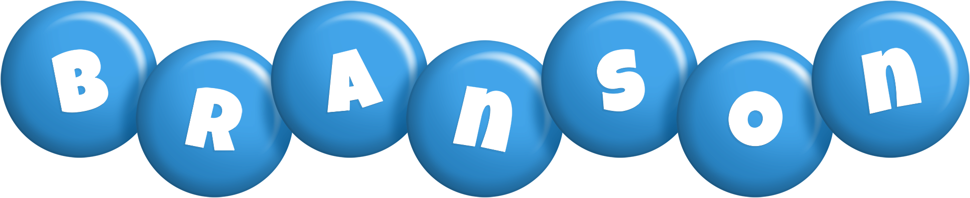 Branson candy-blue logo