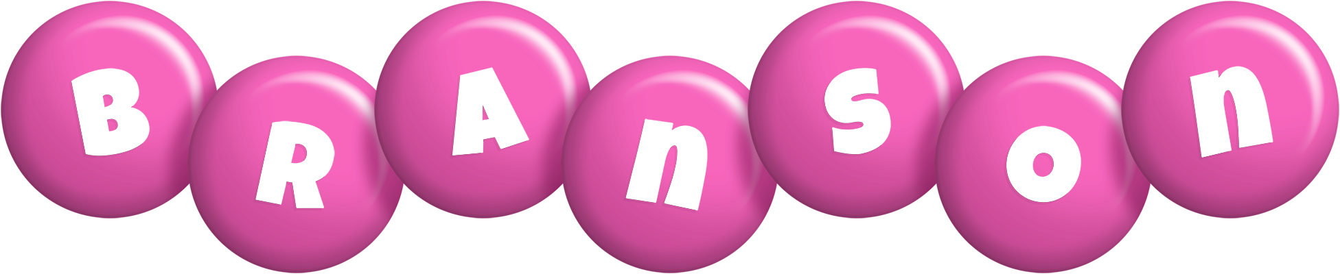 Branson candy-pink logo