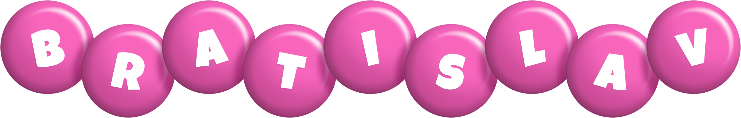 Bratislav candy-pink logo