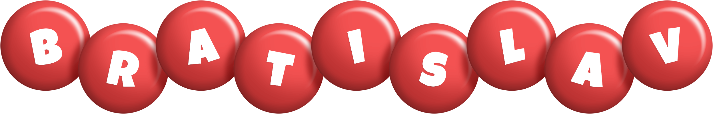 Bratislav candy-red logo