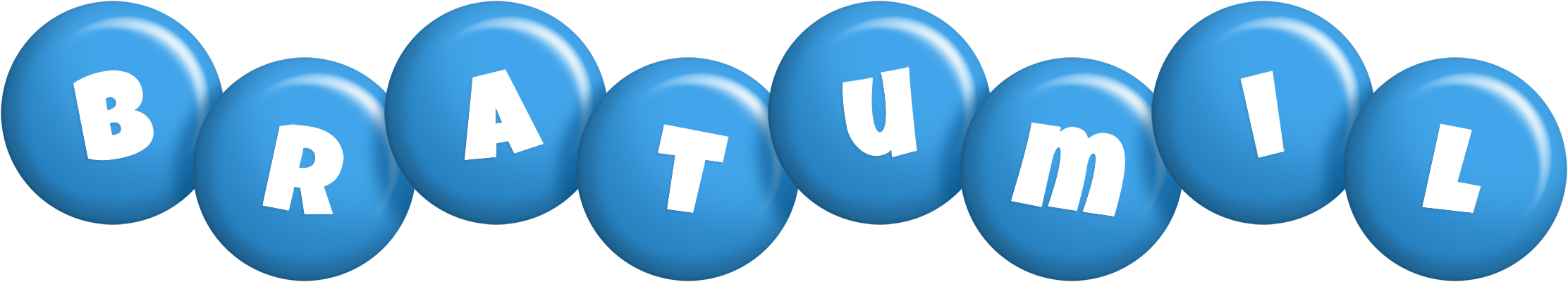 Bratumil candy-blue logo