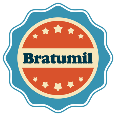 Bratumil labels logo
