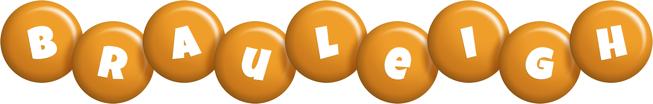 Brauleigh candy-orange logo