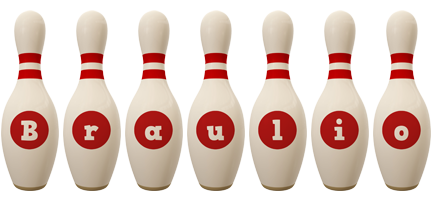 Braulio bowling-pin logo