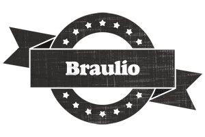 Braulio grunge logo