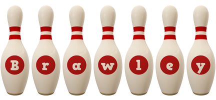 Brawley bowling-pin logo