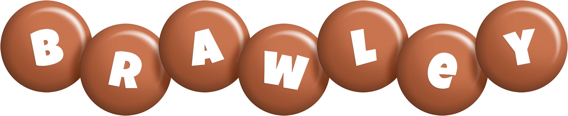 Brawley candy-brown logo
