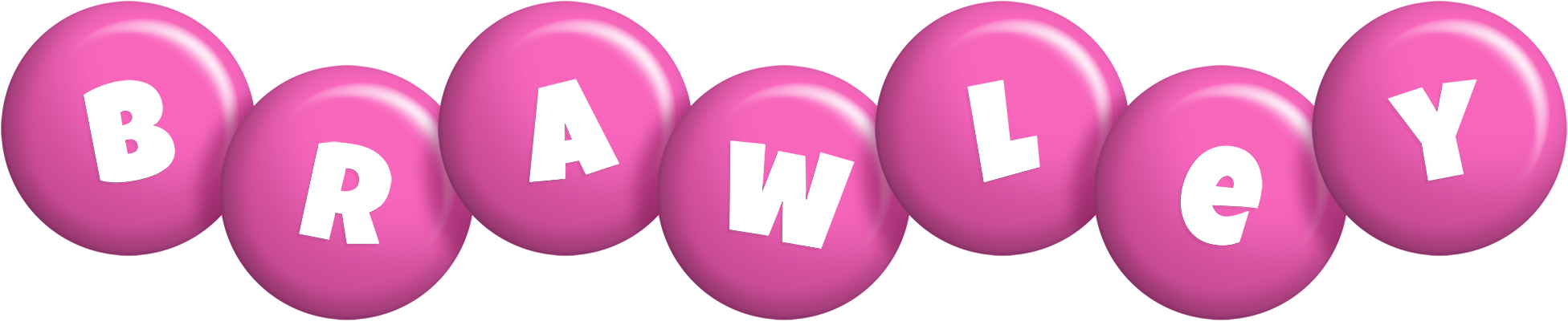 Brawley candy-pink logo