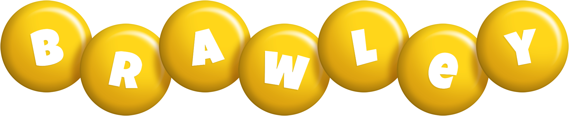 Brawley candy-yellow logo
