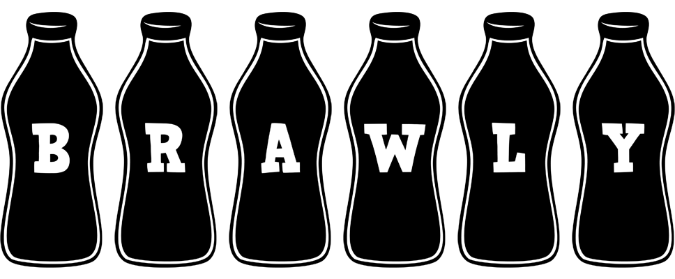 Brawly bottle logo