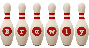 Brawly bowling-pin logo