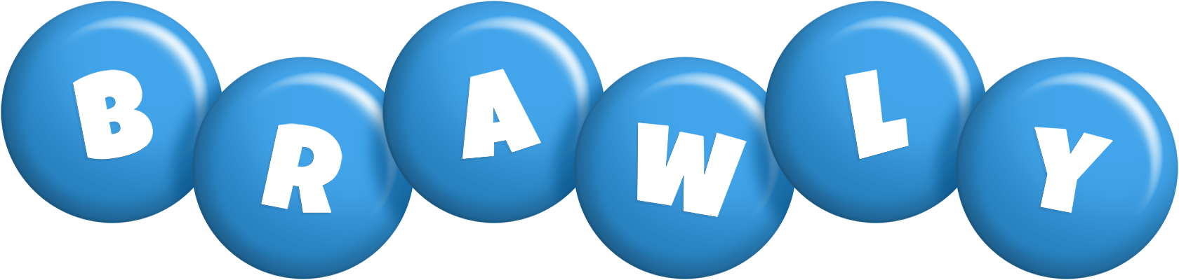 Brawly candy-blue logo