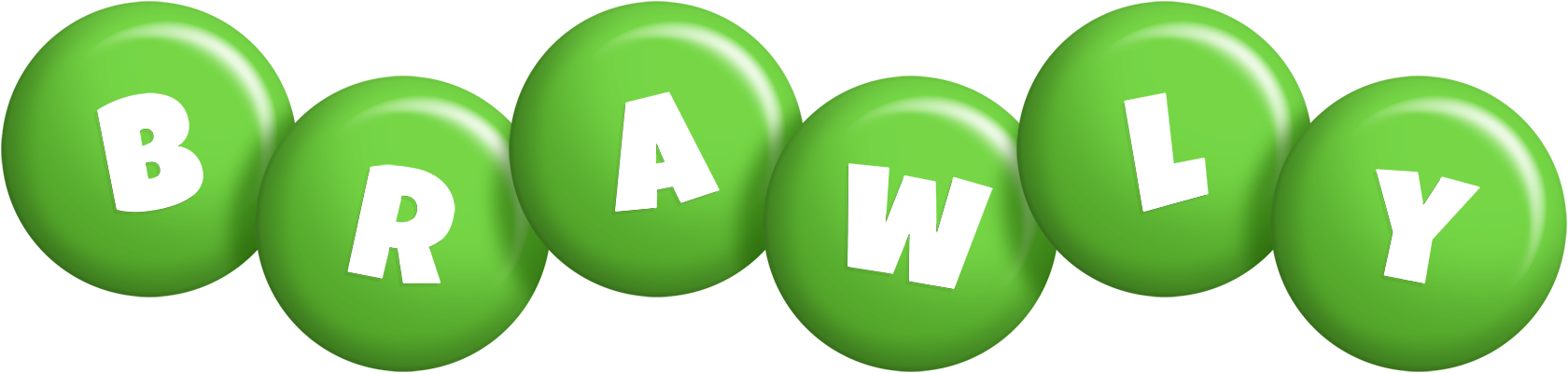 Brawly candy-green logo