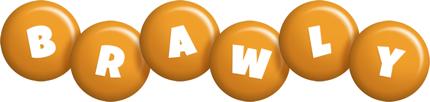 Brawly candy-orange logo