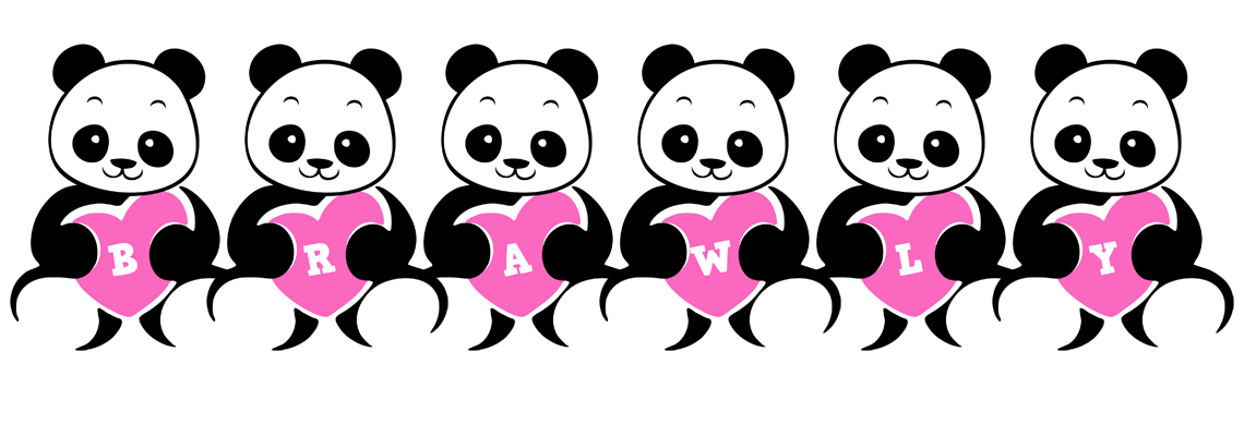 Brawly love-panda logo