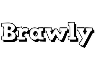 Brawly snowing logo
