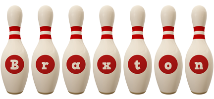 Braxton bowling-pin logo