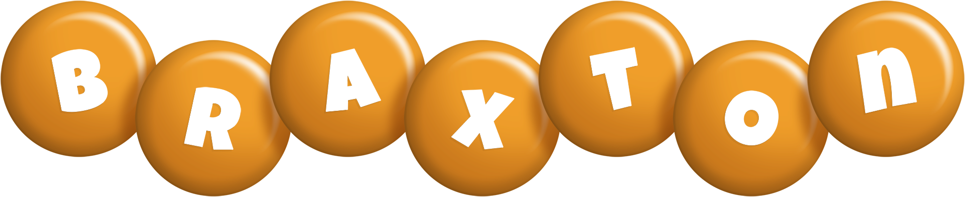 Braxton candy-orange logo