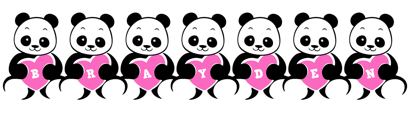Brayden love-panda logo