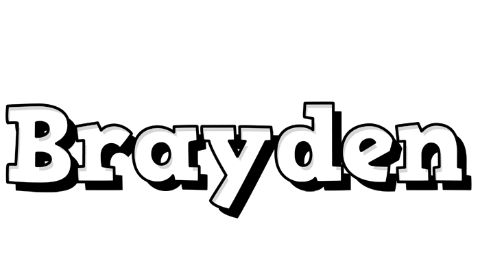 Brayden snowing logo