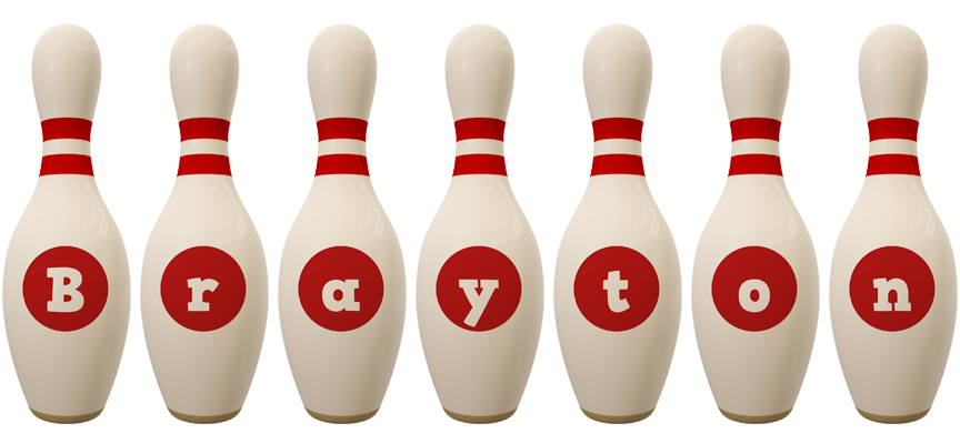 Brayton bowling-pin logo