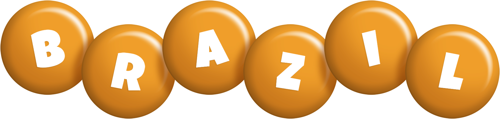 Brazil candy-orange logo
