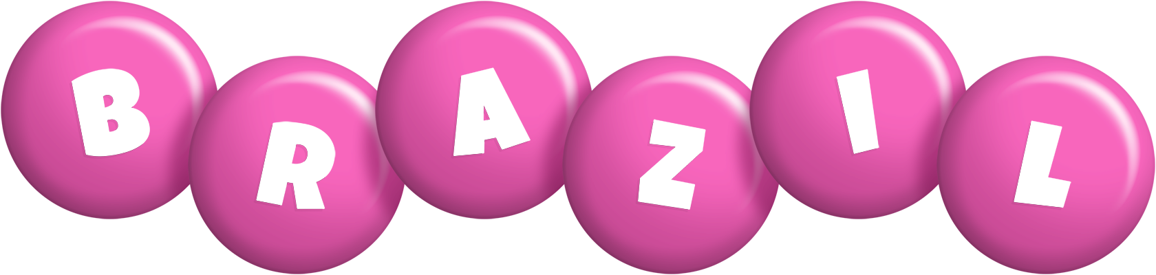 Brazil candy-pink logo