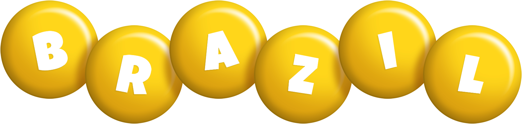 Brazil candy-yellow logo