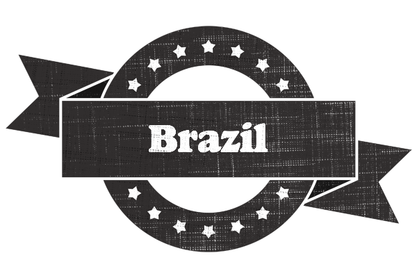Brazil grunge logo