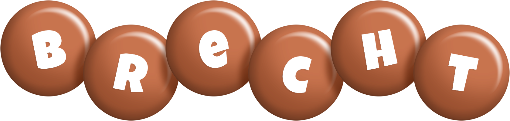 Brecht candy-brown logo