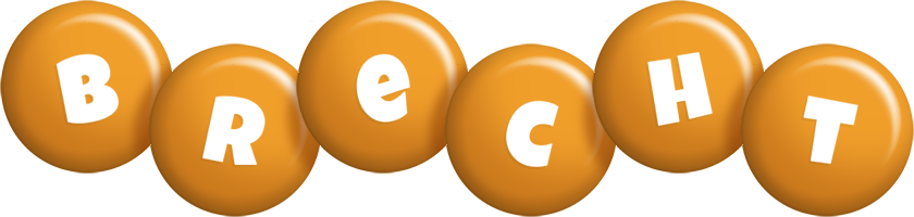 Brecht candy-orange logo