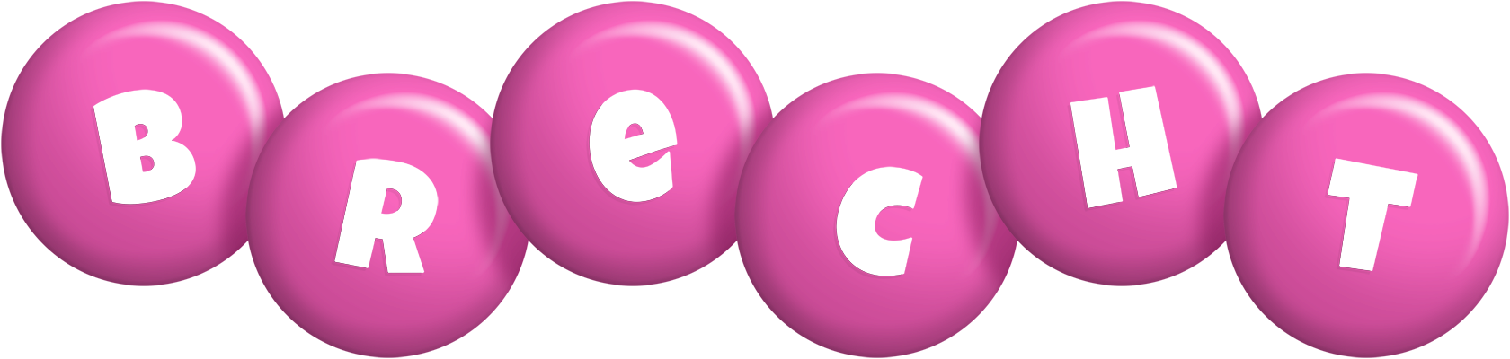 Brecht candy-pink logo