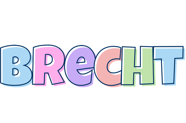 Brecht pastel logo
