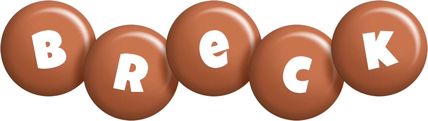 Breck candy-brown logo