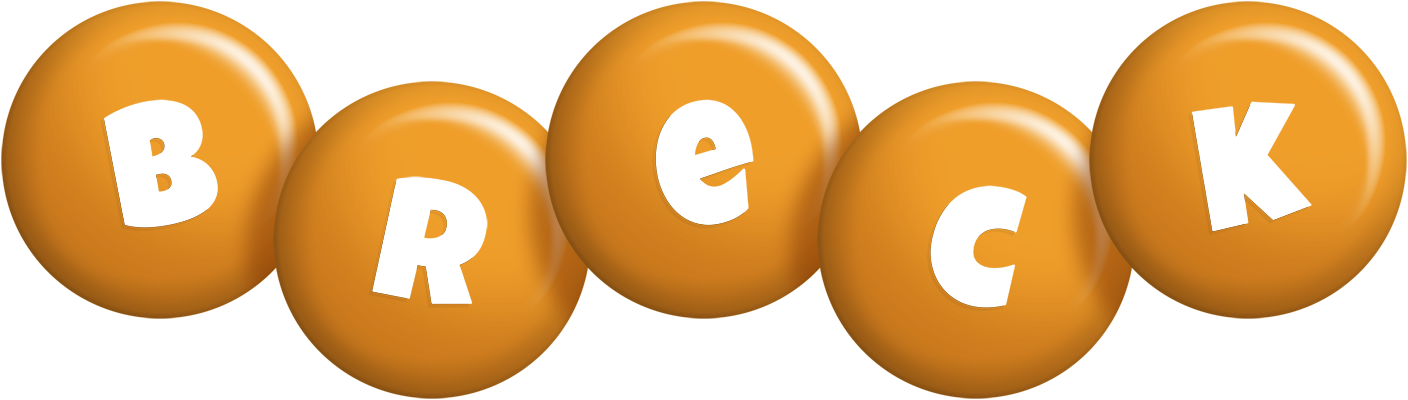 Breck candy-orange logo