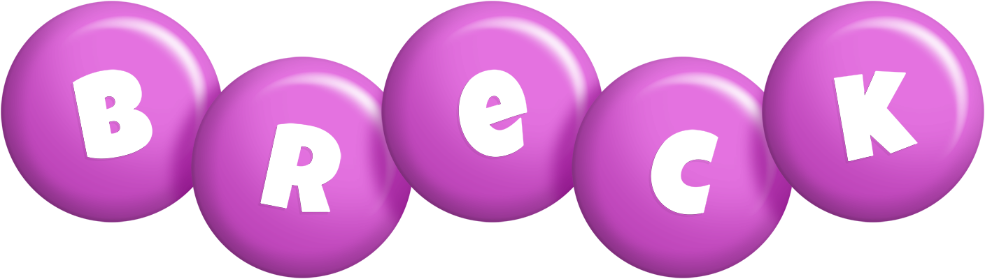 Breck candy-purple logo