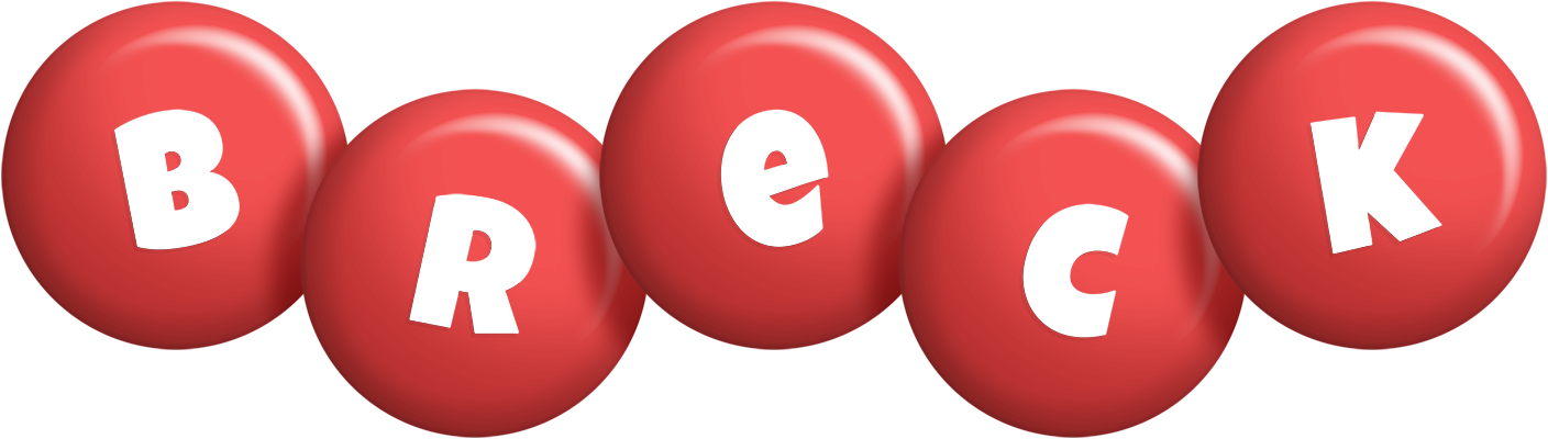 Breck candy-red logo