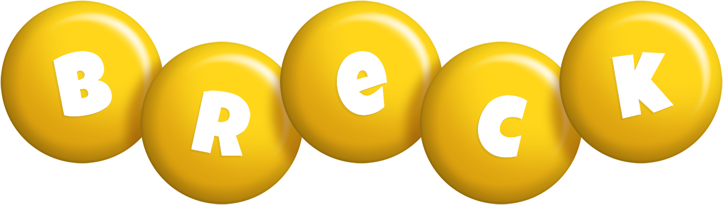 Breck candy-yellow logo