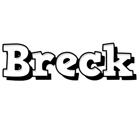 Breck snowing logo
