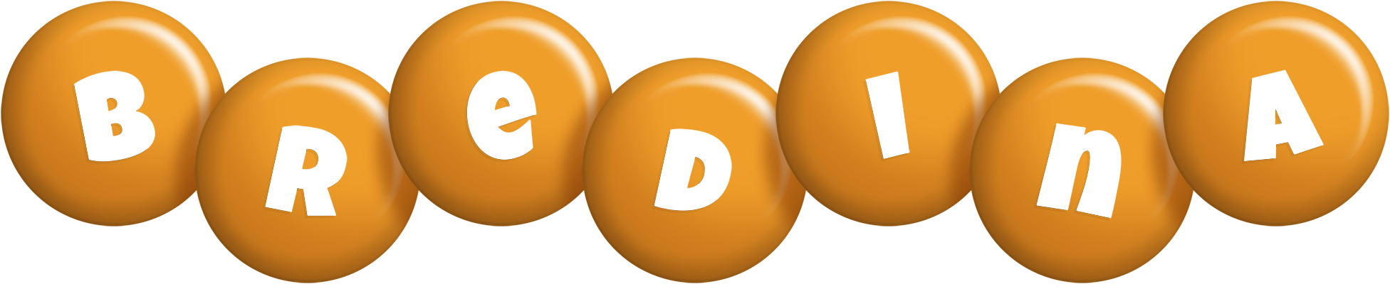 Bredina candy-orange logo