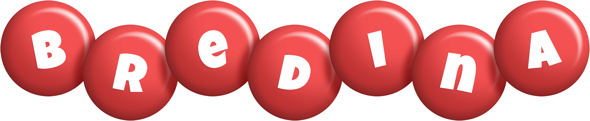 Bredina candy-red logo