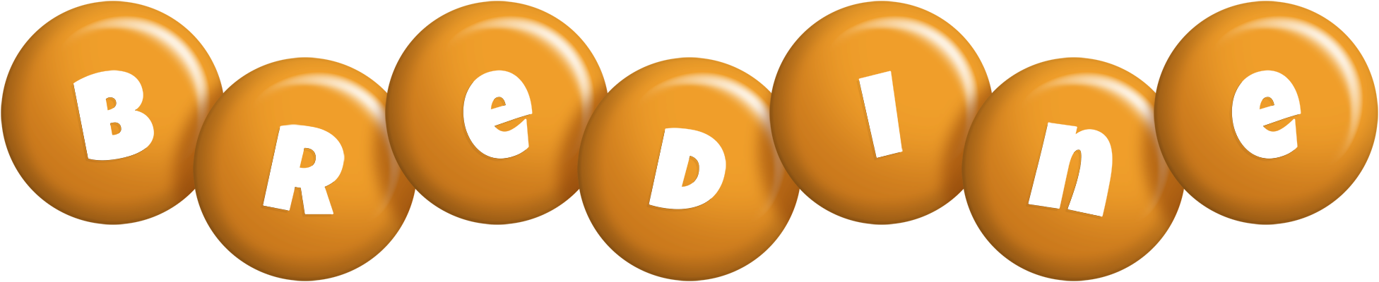 Bredine candy-orange logo