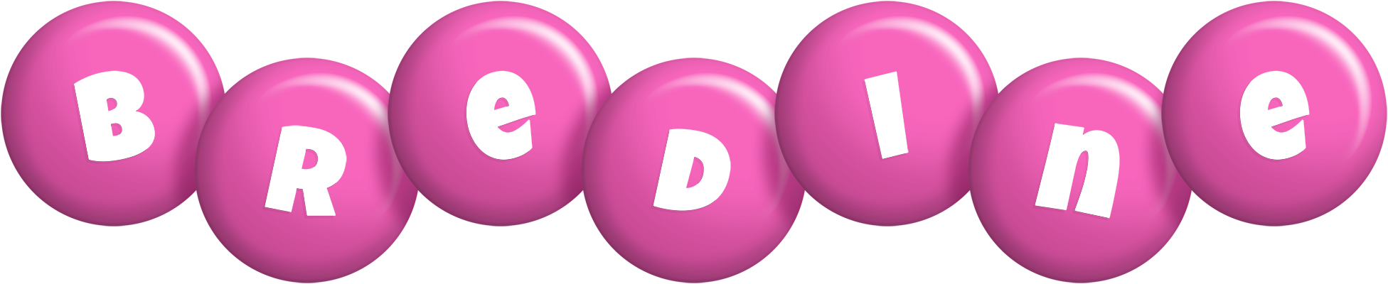 Bredine candy-pink logo
