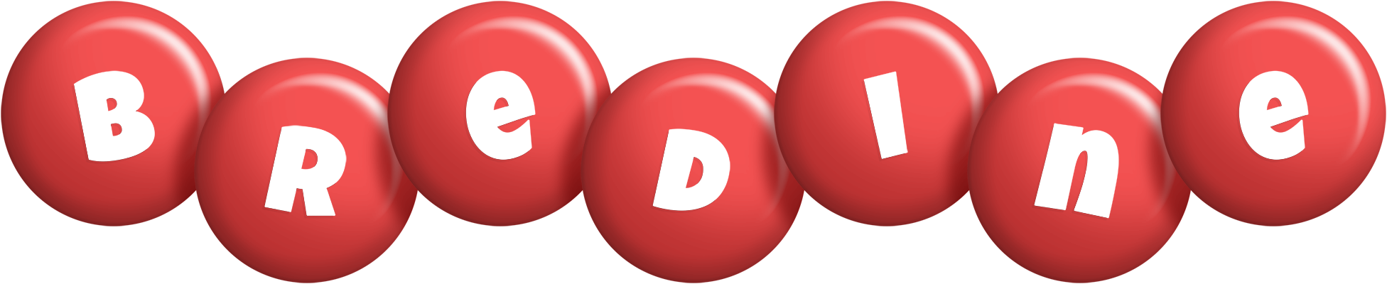 Bredine candy-red logo